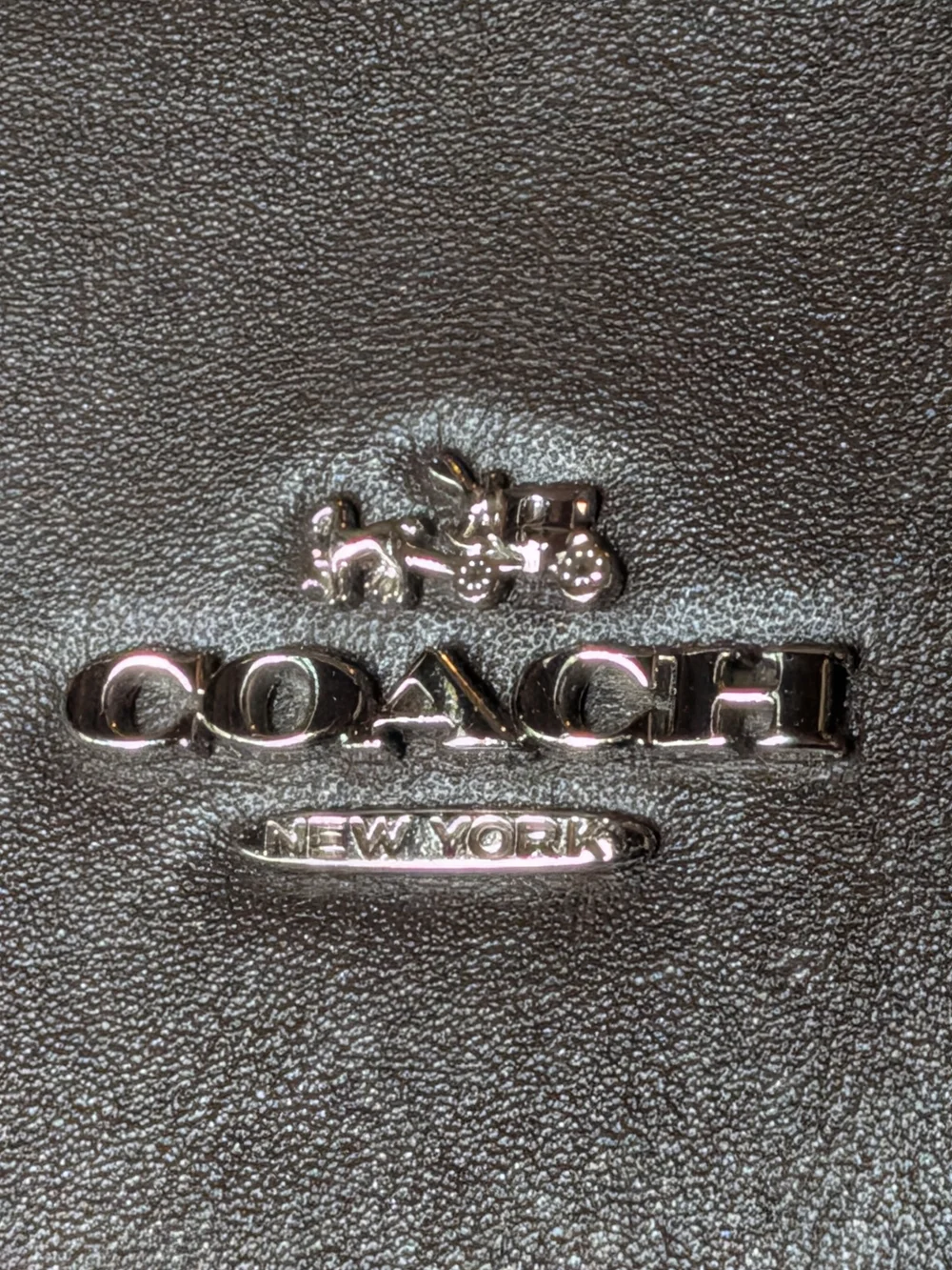 Coach Dark Brown Leather Satchel with Top Handles